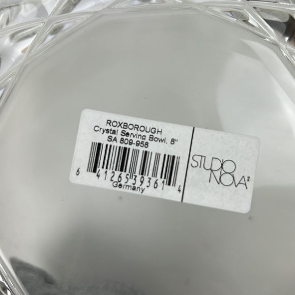 New in Box Crystal Serving Bowl By Mikasa - Picture 4 of 7